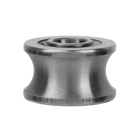 U Shaped Track Roller Bearing Featuring Groove Pulley Design And Heavy Duty Sliding Wheels for smooth operation, 8x22.5x14.5 mm.