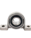 Heavy Duty Spherical Roller Bearing Housing With Zinc Alloy Construction and Rubber Seals for Low Friction Performance, front view.