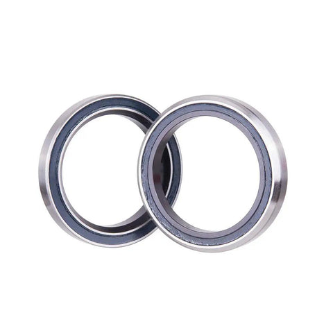 ZS44 Low Profile Bicycle Headset For 44mm Straight Tube Frames Featuring Buttery Smooth Sealed Bearings Drop In Upgrade Your Mountain Bike Rig With This Heavy Duty Semi Integrated Tapered Fork Adapter Black, close-up of sealed bearings.