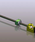 Built Different 25Mm CNC Ball Screw Kit With Anti Backlash Nut And BK20 BF20 End Supports Plus 2000Mm Long Precision Leadscrew Assembly For NEMA 34 Stepper Motors.