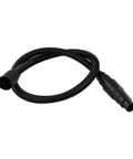 Professional 1M Flexible Dust Collection Hose And Adapter Kit For Karcher Vacuum, flexible black hose with adapters for tool connection.