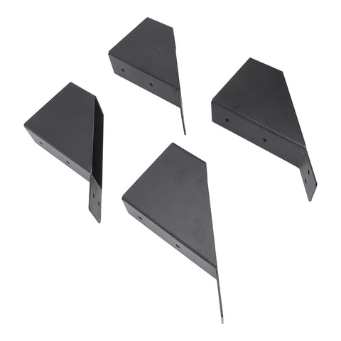 Heavy Duty Metal Brackets 45 Degree Angle With Drainage Holes, Reinforcing Kit For Wood Structures, Patios, Gazebos, Tree Houses And Outdoor Projects Made Easy