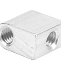 Precision Robotic Corner Gussets 4 Pack 11X8.5X6MM Dead On 90 Degree Internal Brackets For Automation Machines close-up view, showcasing alloy material and threaded holes.
