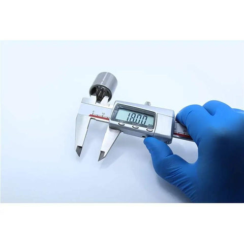Measuring tool showing 18.00 mm size of Real Tight Five Piece One Way Needle Roller Clutch And Drawn Cup Bearing Set.