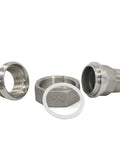 Stainless Steel 304 BSPT Pipe Fittings Kit With 1/4 3/8 1/2 3/4 1 Inch Male To Female Threaded Unions Cast Live Connection