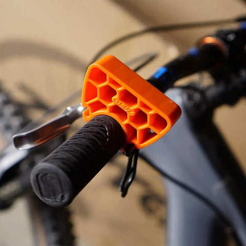 Clip On Bike Handlebar Stand Set For Inverted Parking And Bike Maintenance, Protects Levers, Elevates Bars 30mm on MTB
