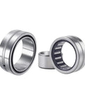 Single Needle Roller Bearing NA5909 45X68X30mm Pre Lubricated Heavy Duty Shaft Insert showing three angles of smooth running design.