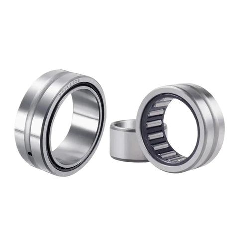 Single Needle Roller Bearing NA5909 45X68X30mm Pre Lubricated Heavy Duty Shaft Insert showing three angles of smooth running design.