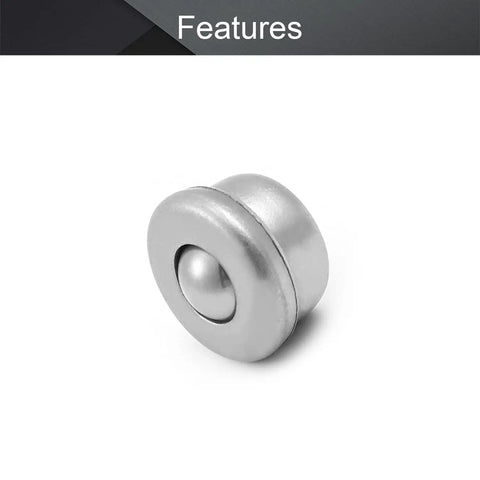 Rock Solid Stainless Steel Ball Transfer Bearing Drop In Unit for universal rotation and heavy duty use on carts.
