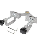Sumsoctober Adjustable Right Angle Welding Clamp For 1-40mm Plates Lightweight Aluminum Alloy Multi-Purpose Tool with two adjustment screws.