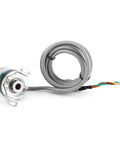 Photoelectric Rotate Encoder For Industrial Automation 3 Phase Hollow Shaft GTK3808 24V with coiled cable, front view