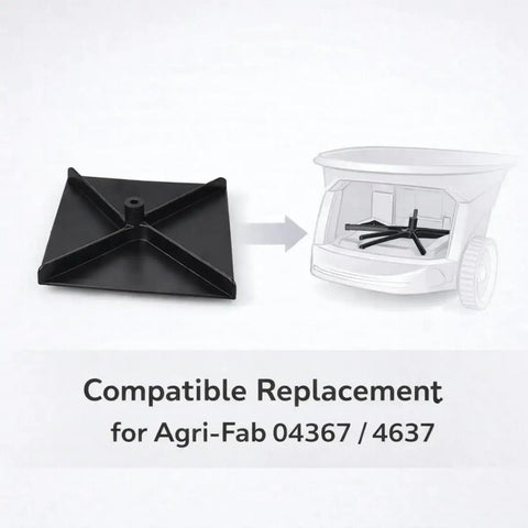 Spreader Impeller Replacement Plate For Lawn Spreader Attachments Pro Grade Durable No Fuss Easy Install For Quick Even Lawn Care Compatible With AgriFab Spreader Systems No Assembly Required