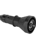 Close-up of Rivet Nut Gun Adapter Kit for Drill Power Beefed Up Riveting Tool with Four Heads, black attachment for metalworking.