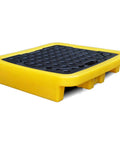 Industrial Oil Spill Containment Tray With Anti Slip Polyethylene Platform, Heavy Duty, Modular Warehouse And Garage Pallet System