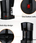 Automatic Bean To Cup Coffee Maker With Built In Burr Grinder And Keep Warm Function, Clog Resistant System Delivers Straight Up Rich Flavor, Food Grade Steel Milk Frother For Smooth Daily Routines showing one button switch and anti-drip design.