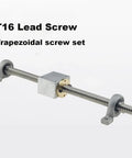 Top Shelf T16 Trapezoidal Lead Screw Kit With Slick Spinning Hand Wheel For 3D Printers And Maker Rigs Heavy Duty 304 Stainless Steel Linear Guide assembled with trapezoidal screw.