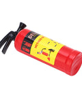 Red Dope Mini Fire Extinguisher For Rc Cars, 47mm, lightweight accessory for Axial Scx10 rigs with stickers.