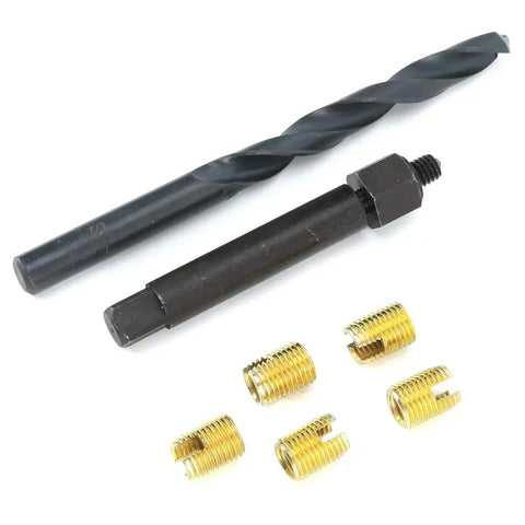 12 Piece M6x1 Thread Repair Kit With Self Thread Inserts Drill Bit And Installation Tool for automotive repairs