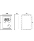 Diagram of SJ-180A tension controller for Heavy Duty 24V Single Shaft Magnetic Powder Brake With Tension Controller Kit