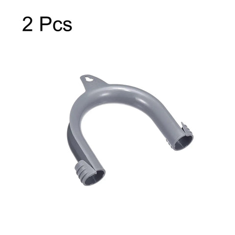 Two Pack Gray U Shape Drain Hose Holders For Washing Machines And Dishwashers Durable Plastic Hose Brackets