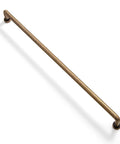 6 Pack Sweet Vintage Vibes Antique Brass Cabinet Bar Pulls with 12 5/8 Inch Center to Center Spacing for Kitchen Cabinets and Drawers Easy Retro Home Hardware Upgrade, angled view.