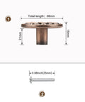Top Shelf Vintage Antique Copper Floral Cabinet Handles 15 Pack Solid Zinc Alloy pull with 38mm length and 21mm height.