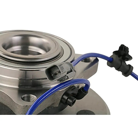 Close-up of Rear Wheel Bearing Hub Assembly Kickass Tuff Replacement For Ford Expedition And Lincoln Navigator 2018 2019 2020 with wiring.