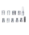 Nifty 2-Speed Cordless Drill for Home Use with US Plug Provides Two Flexible Speed Settings and Forward and Reverse Control for Quick Screw Jobs socket set for various fasteners.