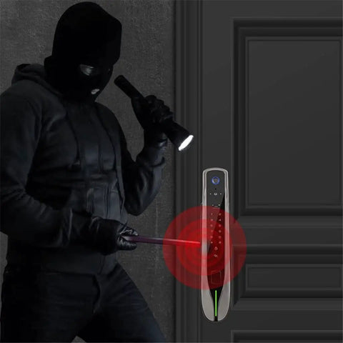 Slick Top Tier Smart Door Lock With Hella Secure Fingerprint Scanner App Remote Control Password Entry And Rfid Card Access for home security.