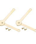 Two Pack Lid Support Hinge For Cabinets And Boxes, 2.7x0.8 Inch 180 Degree Folding Hinge, Lift Stay For Chests And Wardrobes, Gold Finish