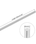 5mmx100mm 304 Stainless Steel Solid Round Rod for DIY Crafts - 9pcs, single rod shown with dimensions and close-up detail