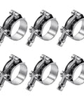 6 Pack 1 Inch T Bolt Hose Clamps Stainless Steel 304 Heavy Duty Leak Proof Clamp Set Fits 32mm To 37mm Band Range For 1 Inch Hose Id Turbo Intake Intercooler Applications In Automotive