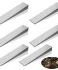 6 Piece Stainless Steel Flange Wedge Set For Lathe Machines 18x32x152mm Beveled shown in arrangement