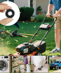 Using 10 PCS 6000-2RS Double Rubber Seal Bearings in lawn mower, washers, shopping carts, and vacuum cleaners. Pre-lubricated, cost-effective.