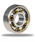 Close-up of a single 608 ball bearing, part of 20 Pcs 608 Ball Bearings -High Precision Rating Fidget Spinner Bearing Miniature Deep Groove Ball Bearings (8mm x 22mm x 7mm)