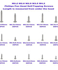 No Nonsense 304 Stainless Steel Screw Assortment 480 Pieces Metric Fasteners M2 2 To M4 2 Phillips Pan Head Self Tapping Kit with various screw sizes.