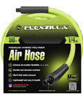 Heavy Duty Air Compressor Hose Pack Of Ten Delivering Fifty Foot Runs With One Quarter Inch Mnpt Fittings offers flexible hybrid polymer design.