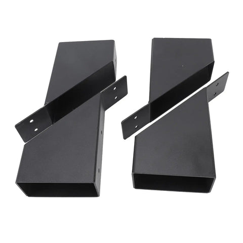 Heavy Duty Metal Brackets 45 Degree Angle With Drainage Holes, Reinforcing Kit For Wood Structures, Patios, Gazebos, Tree Houses And Outdoor Projects Made Easy
