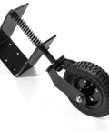 Universal 8 Inch Flat Free Tire Gate Wheel With Suspension Spring Loaded Wood Chain Link Gate Caster Weight Capacity 200 Lb