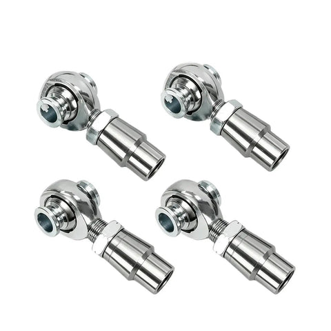 Heavy Duty Heim Joint Rod End Assembly 4 Pack With 3 4 Inch 16 Thread Grooves for smooth suspension linkage upgrades.