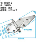 Top Shelf 304 Stainless Steel Door Hinges Industrial Heavy Duty Commercial Hardware Polished Finish close-up with dimensions.