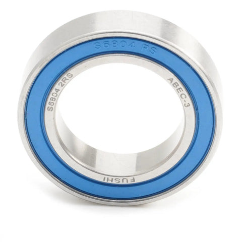 Built Tough Top Tier 440C Stainless Steel Deep Groove Ball Bearings S6804-2RS 20X32X7MM ABEC-3 with blue seal.