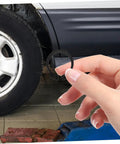 Hand holding snap ring from Two Pack Hydraulic Jack Circlip Retaining Snap Ring Set For External Circlips Easy Install Durable Steel