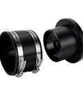 Kickass Quick Disconnect Zero Sweat Install 4 Inch Heavy Duty Steel Dust Collection Hose Clamp Flex Cuff, set of two.