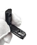 Complete Black 2020 Aluminum Extrusion Corner Brackets Full M5 Fastener Kit T Nuts Screws And Heavy Duty Wrench For V Slot Rig Frames, black corner bracket detail.