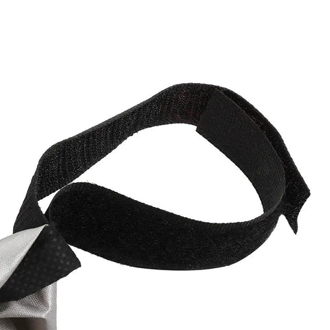Close-up of Velcro strap on Beige Outdoor Swing Canopy Replacement Top Cover Easy Fit All Weather Rainproof Dustproof Weatherproof