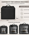 Durable Water Resistant Coffee Machine Cover For K-Duo Plus 2019-2026 With Built-In Storage Pocket Dust Proof Espresso Maker Protector