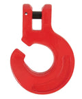 Red Three Eighths Inch Logging Chain Choker Hook Grade 80 Not For Overhead Lifting 6900 Lbs WLL Two Pack Heavy Duty
