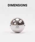 Heavy Duty Carbon Steel Replacement Balls Half Inch Diameter Knockout Quality Machine Parts Precision Smooth Rolling Spheres Four Pack side view showing 1/2 inch size dimension.
