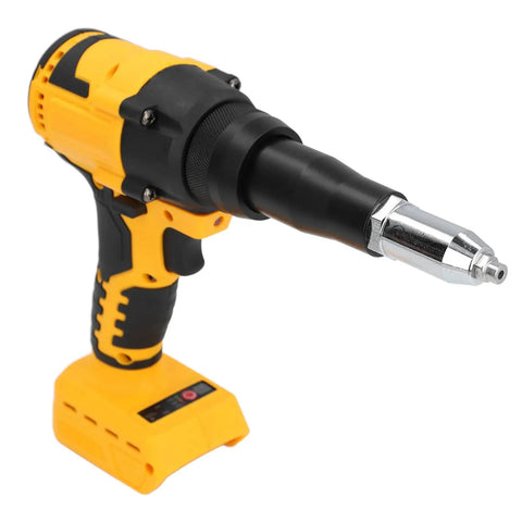 Heavy Duty Cordless Rivet Tool 20V Brushless Motor Slick Automatic Rivet Gun with LED light for easy fastening.